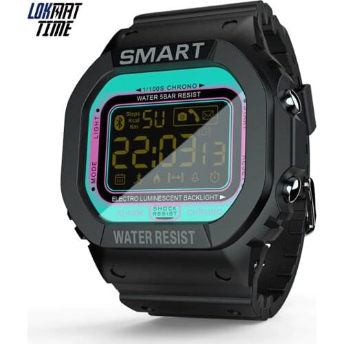 Lokmat Time Fitness Smart Watch Digtal Clock Women Waterproof Bluetooth Sport Bracelet Wristband Men for Dropshipping Android