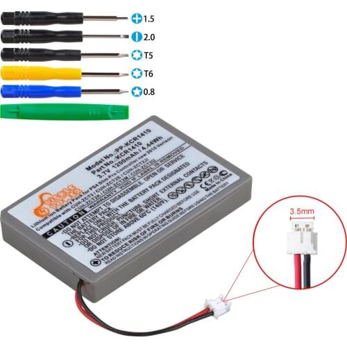 1x1200mAh Battery Pack Replacement for Sony PS4 Pro Slim Bluetooth DualShock Controller Second Generation CUH-ZCT2 or CUH-ZCT2U