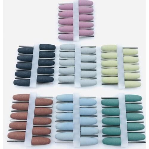 Dental Silicon Rubber Polishers 2.35mm Resin Base Acrylic Polishing Burs