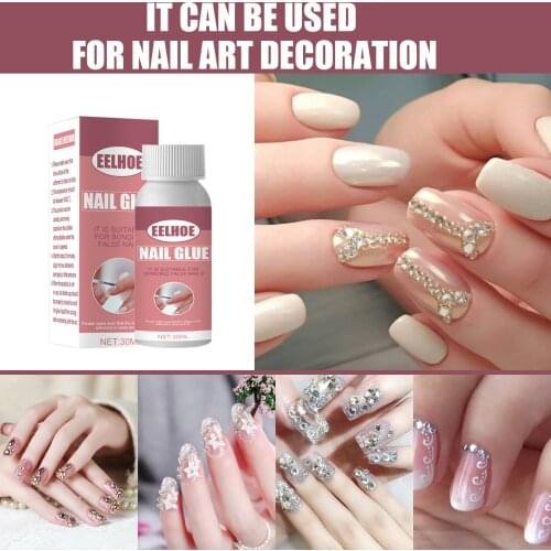 Super Strong Nail Glue for False Nail Tips Rhinestones Gems Adhesive Decoration DIY Fast Bonding Long Lasting Nail Art Tool