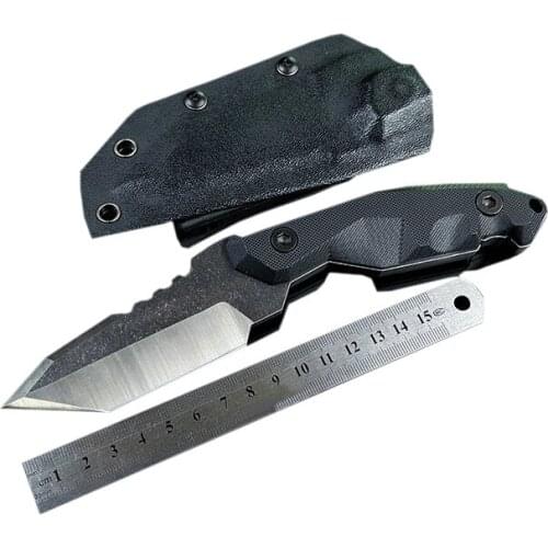 Fixed Blade Tactical Knife New style Free shipping Handmade steel Hunting Knife Camping Survival Knife G10 handle