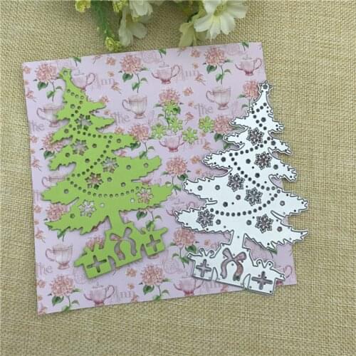 Christmas tree Lace Metal Cutting Dies Stencils for DIY Scrapbooking Christmas Greeting Cards Decorative Embossing Template