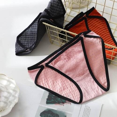 2021 New Womens Panties Cotton Underwear Sexy Soft Low Waist Girls Pantys Japanese Comfort Lingerie Femme Breathable Briefs