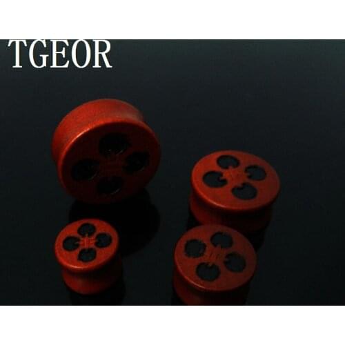 High quality new arrive 1pair gauges original wood with 4 black spots ear expander saddle colors ear plug free shipping