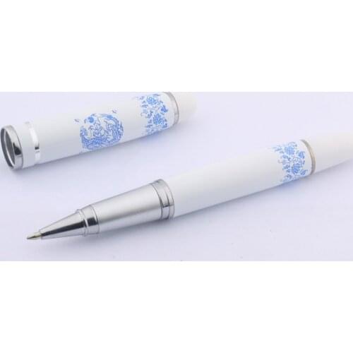 High Quality Rollerball Pen Blue Dragon Painting 0.5MM Ink Refill Roller ball Pen For Business Office School Supplies Writing