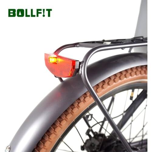 BOLLFIT Bicycle Taillight 36V 48V Electric Bicycle Accessories E-bike Rearlight Set Front Light