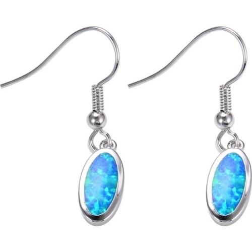 Women Earrings Silver Color Simple Crystal Earrings Bride Cute Wedding Long Dangle Earrings For Women Jewelry