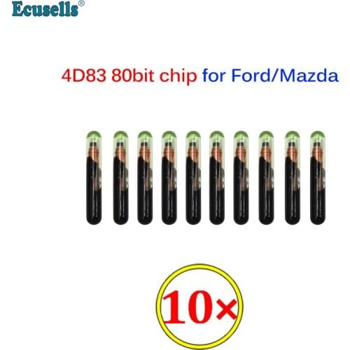 10Pcs/Lot Auto Transponder Chip Car Key Chip 4D83 80Bit DST80 Glass Chip for Ford Mazda