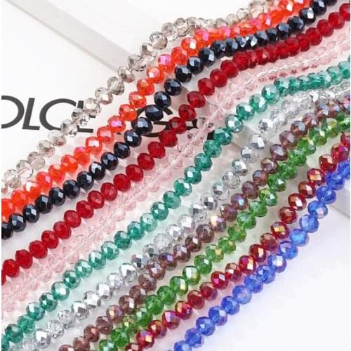 2-8mmVarious Colors And Sizes Crystal Roundle Glass Beads Faceted Loose Beads For DIY Craft Making Garment Sewing Accessories