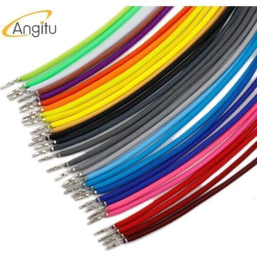 Angitu 40colors DIY 4mm PC Power Extention Cable For ATX/CPU/GPU PCIE Cables Sleeved UL 1007 18AWG 4.2mm Crimped