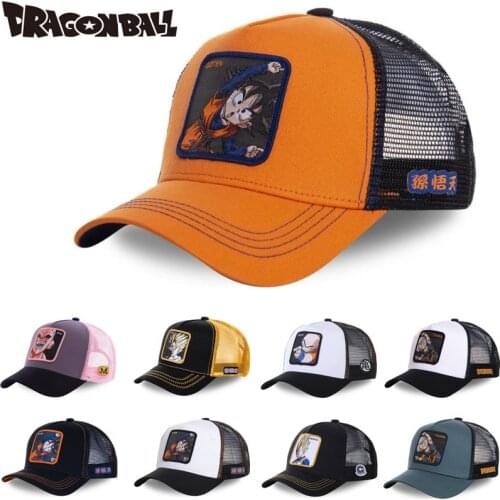 New Brand DRAGON BALL Animation All Styles Snapback Cotton Baseball Cap Men Women Hip Hop Dad Mesh Hat Trucker Hat Dropshipping