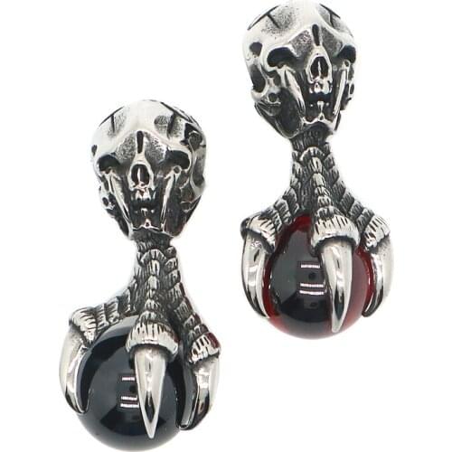 Unisex 316L Stainless Steel Alien Stone Pendant Chain Newest
