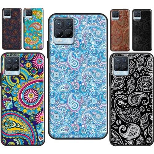 Paisley Pattern For OnePlus 9 Pro 8 7T 8T Nord Case For OPPO Realme 8 Pro X2 6 7 Pro GT Neo C3 C21 Cover
