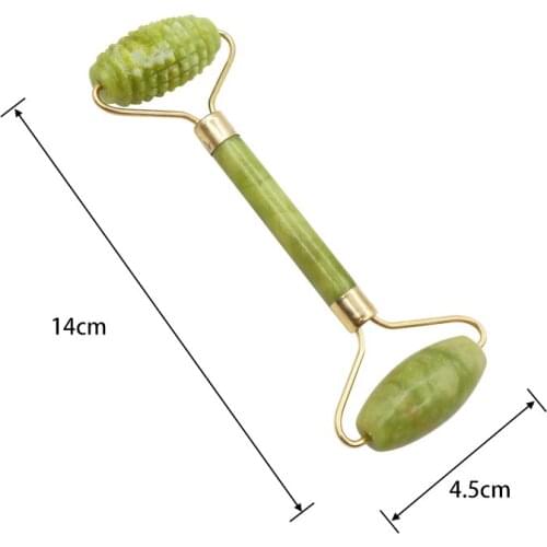 Double Head Jade Roller Facial Beauty Massage Slimming Face Health Care Full Body Massager Lifting Wrinkle Remover Massager