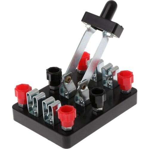 Double Pole Double Throw Switch DPDT Physical Experiment Teaching Test Equipment Test-Black newest