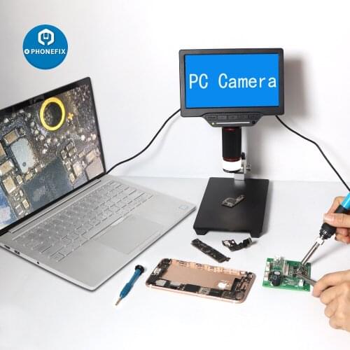 7 inch LCD Digital USB Microscope Endoscope Record 1000X Magnification Zoom Storage Camera Video Recorder for Repair Soldering