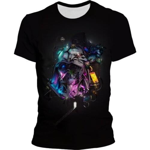 Mans Cool T-shirt 3D Printed Star Wars Summer Fashion Child Short Sleeve Harajuku Male Clothing Streetwear Boys Tops