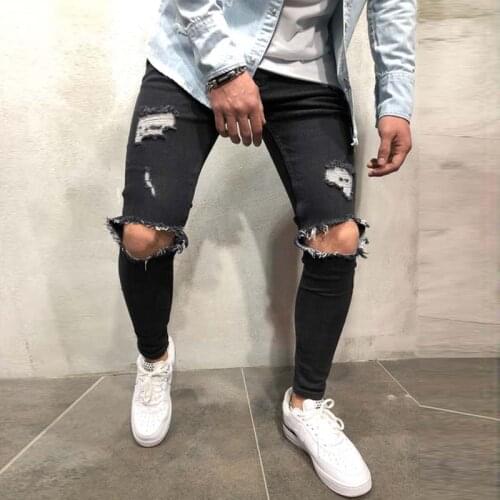 HONGYOUHANYAN Men's Biker Jeans