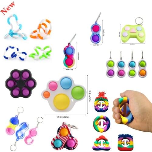 Anti-stress Simple Dimple Fidget Toy Controller Educational Figet Toys Simpel Dimpel Pressure Stress Reliever Board Kids Toys