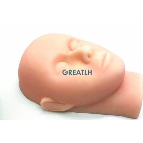 Artificial human head mold Silicone Facial head model beauty injection model Plastic surgery model