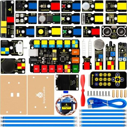 Keyestudio EASY Plug Ultimate Starter Kit for Arduino STEM EDU With Mixly Block Learning Arduino Kit