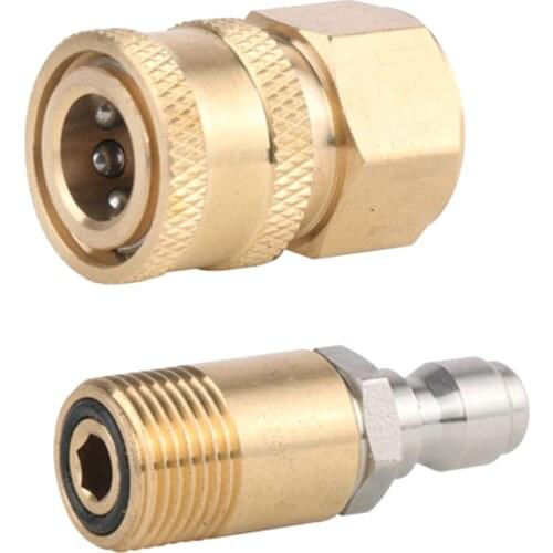 M18 Pressure Washer Adapter Set Quick Disconnect Kit Quick Connect Quick Release Water Hose Fitting 1/4" M18x1.5