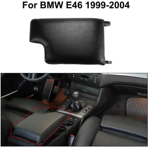 Car Center Console Armrest Lid Cover Microfiber Leather for 1999-2004 BMW 3 Series E46 Model Beige/Grey/Black