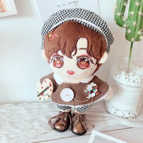 [MYKPOP]KPOP Dolls Clothes: Painter Clothes 4pcs Set for 20cm Doll (Without doll) Fans Collection SC21010411