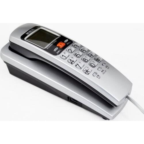 Wall landline telephone hotel desk put small household extension Caller ID