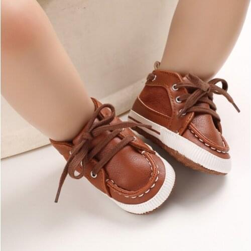 Baby Boy shoes PU Leather first walker shoes soft sole Newborn boys Brand sneakers 0-18M