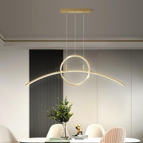 Pendant Lights Gold Black color LED Hanging Lamp For Kitchen Dining Room Nordic Living Room Loft Pendant light support 110V 220V
