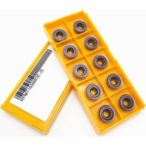 RPMT1606MOE-JS VP15T RPMT1606MOE Milling CNC Insert Cutter Carbide Insert For Steel