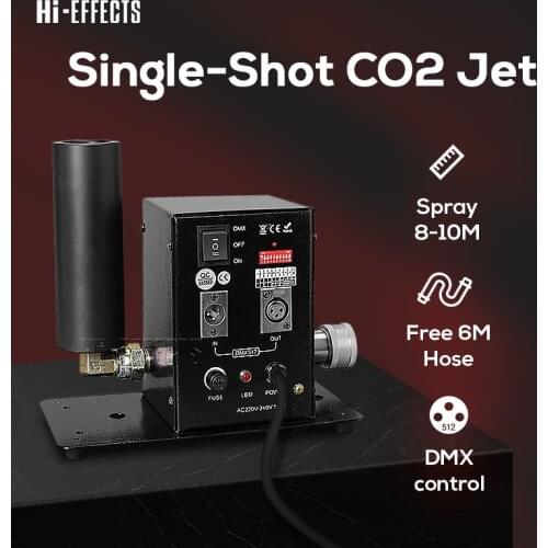 Stage Effect Lighting Mini One Shot CO2 Jet Machine DJ Equipment Concert Effect Dmx512 CO2 Jet Cannon Machine Spray 8-10 Meters