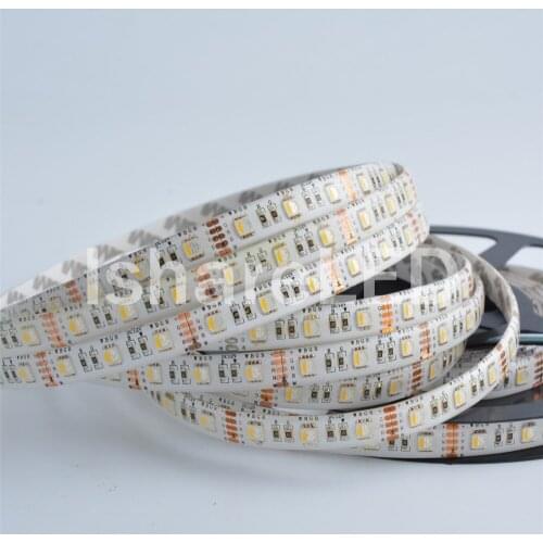 5m 4 Farben in 1 RGBW LED STRIP DC12V 60 Leds/m FPCB BLACK & WHITE 5050 RGBWW RGB+WARM White IP65 high quality