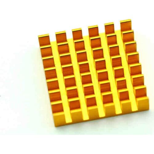 Aluminum alloy 22*22*6MM Heat sinks High quality heat sink Golden slot High thermal conductivity