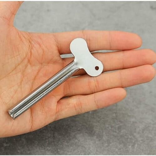 Toothpaste Squeezer Facial Cleanser Toothpaste Tube Rolling Press Squeezer Dispense For Bathroom Accessories Stainless Steel