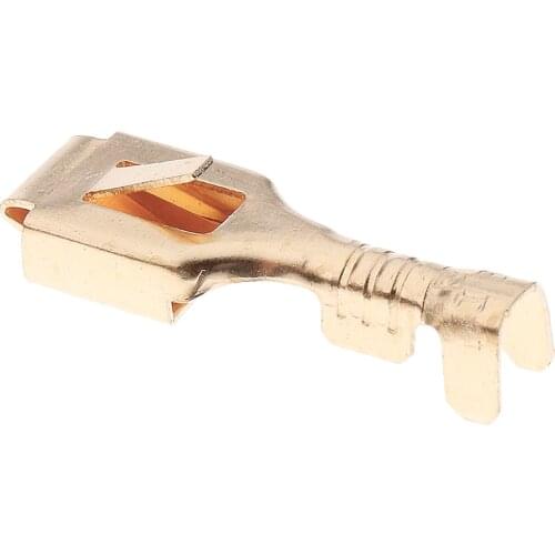 10 Kits 2 Way Pin 6.3mm Electrical Locking TAB Connector Plug & Socket Kit