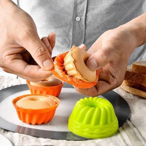 12pcs Silicone Cake Molds Flower Crown Shape Baking Mold kitchen Tool 3D Bread Pastry Mold Pizza Pan DIY Birthday Wedding Party