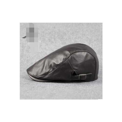 30pcs/lot fedex fastengland style male pu berets casual men solid pu cap adult pu berets 3colors