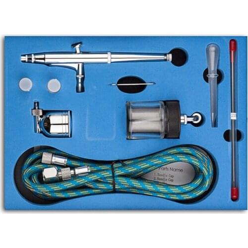 Dual Action Airbrush Spray Gun Air Compressor Kit Art Painting Tattoo Manicure Craft Cake Spray Model Air Brush Nail Tool Set