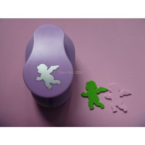 Free shipping 2"(5.0cm) angel eva foam punch greeting card handmade puncher Scrapbook Handmade puncher