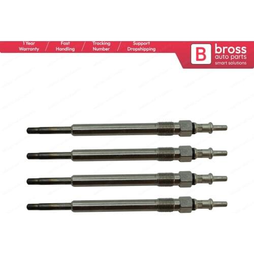 Bross Auto Parts BGP64-1 4 Pcs Heater Glow Plugs GX2133, 0100266005 for Mercedes 30 CDi AMG Fast Shipment Ship From Turkey