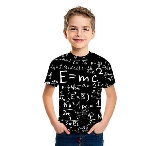 Formula Car 2021 Ins Style Simple And Versatile Childrens 3D Printed T-Shirt Boys And Girls Summer Personality Harajuku Short