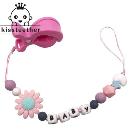 BABY TEETHING TOYS BPA FREE - Silicone Teether with Pacifier Clip Holder Set for Newborn Babies - Freezer Safe Baby Shower Gife