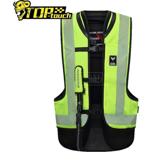 DUHAN Motorcycle Air-bag Jacket Motorcycle Vest Advanced Air Bag System Protective Gear Reflective Motorbike Airbag Moto Vest