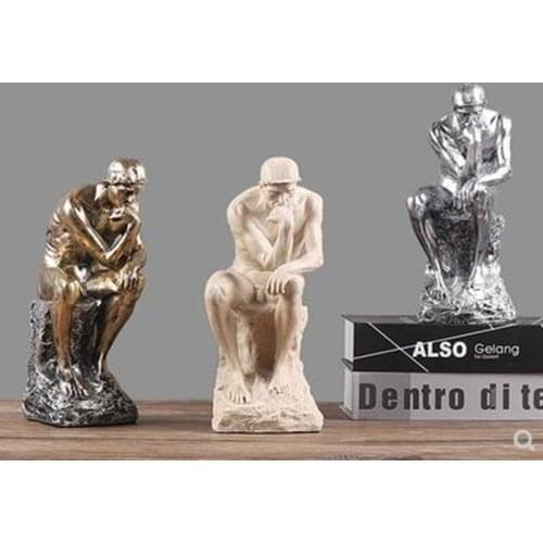 European thinker character statue art crafts ornaments, office study decorations