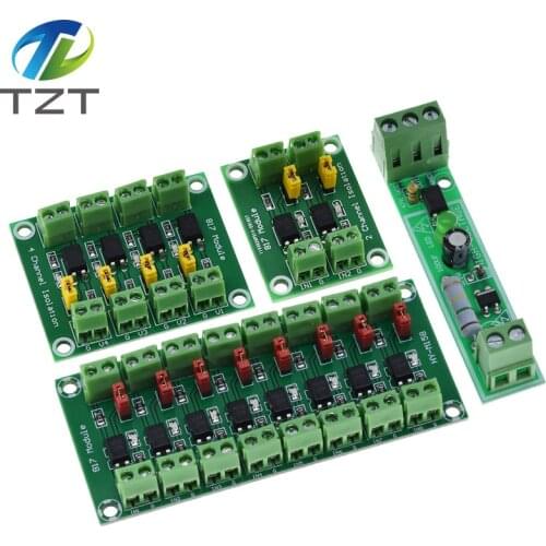 PC817 1 2 4 8 Channel Optocoupler Isolation Board Voltage Converter Adapter Module 3.6-30V Driver Photoelectric Isolated Module