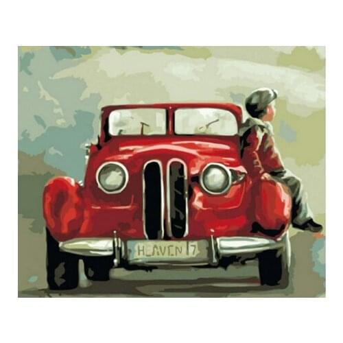 GATYZTORY Frame DIY Painting By Numbers Boy Picture By Numbers For Adults Modern Wall Art Decors Handpainted Diy Gift