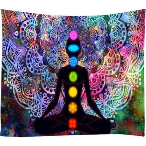 Dreamlike Mandala Tapestry Wall Hanging Sandy Beach Throw Rug Blanket Camping Tent Travel Mattress Bohemian Sleeping Pad