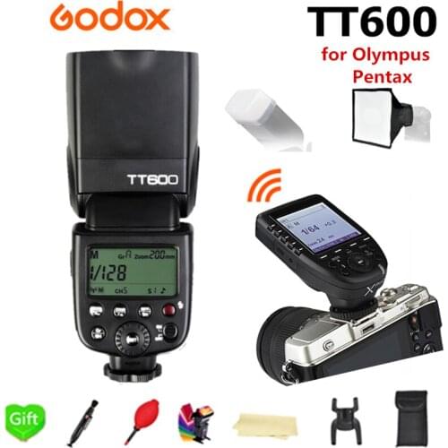 Godox TT600 TT600S 2.4G Wireless X System TTL 1/8000s Flash Speedlite + Xpro-O Transmitter Trigger for Olympus PentaX Camera